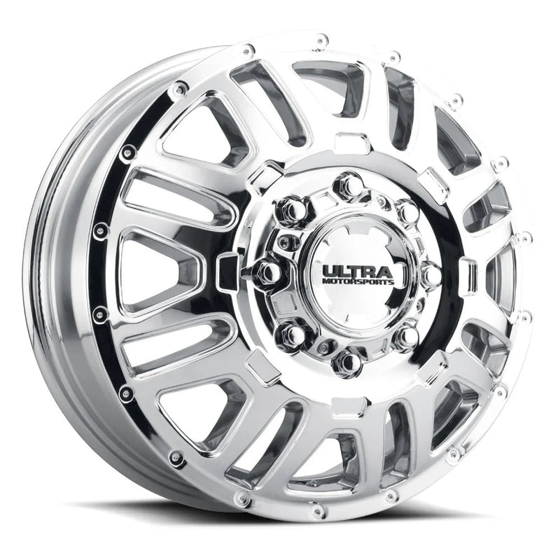 003-7681FC 17X6.5 8X6.50 (+129) ULT 003FC Hunter Dually (HB 121.7) - Black Patch Performance - ULTR0037681FC