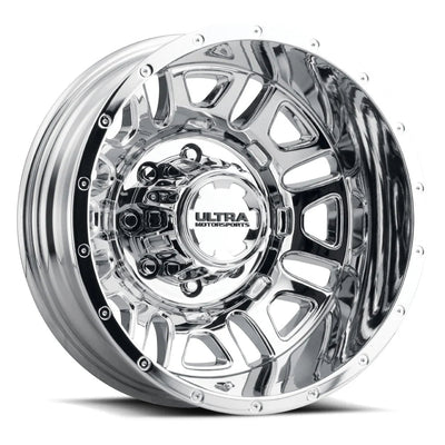 003-7681RC 17X6.5 8X6.50 (-140) ULT 003RC Hunter Dually (HB 121.7) - Black Patch Performance - ULTR0037681RC
