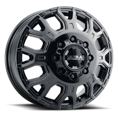 022-7681FBK 17X6.5 8X6.50 (+129) ULT 022FBK Scorpion Dually (HB 121.7) - Black Patch Performance - ULTR0227681FBK