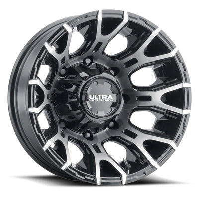 022-7681RU 17X6.5 8X6.50 (-140) ULT 022RU Scorpion Dullally (HB 121.7) - Black Patch Performance - ULTR0227681RU