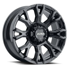 123-2982BK+18 20X9 8X6.50 (+18) ULT 123BK Scorpion (HB 125.2) - Black Patch Performance - ULTR1232982BK+18