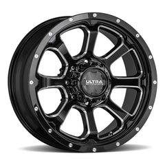 219-8935BM+01 18X9 6X135 / 6X5.50 (+01) ULT 219BM Nemesis (HB 106.1) - Black Patch Performance - ULTR2198935BM+01