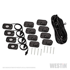 Westin 09-80005 Universal/WJ2 Bumper LED Rock Light Kit - Black Patch Performance - WEST0980005