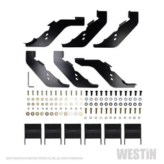 Westin 21-24150 PRO TRAXX 4 Oval Nerf Step Bars - Black Patch Performance - WEST2124150