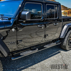 Westin 21-24165 PRO TRAXX 4 Oval Nerf Step Bars - Black Patch Performance - WEST2124165