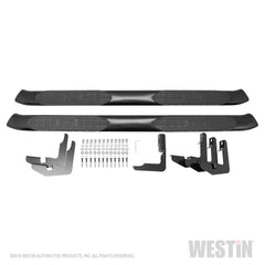 Westin 21-54085 PRO TRAXX 5 Oval Nerf Step Bars - Black Patch Performance - WEST2154085