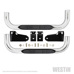 Westin 23-4110 E-Series 3 Round Nerf Step Bars - Black Patch Performance - WEST234110