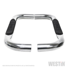 Westin 23-4110 E-Series 3 Round Nerf Step Bars - Black Patch Performance - WEST234110