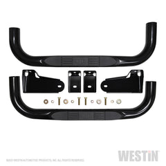 Westin 23-4115 E-Series 3 Round Nerf Step Bars - Black Patch Performance - WEST234115