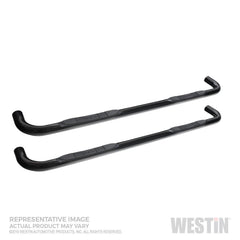 Westin 23-4125 E-Series 3 Round Nerf Step Bars - Black Patch Performance - WEST234125
