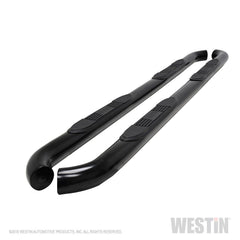Westin 23-4155 E-Series 3 Round Nerf Step Bars - Black Patch Performance - WEST234155