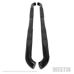 Westin 23-4155 E-Series 3 Round Nerf Step Bars - Black Patch Performance - WEST234155