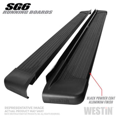 Westin 27-64715 SG6 Running Boards - Black Patch Performance - WEST2764715