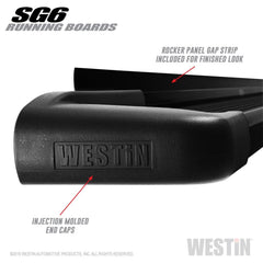Westin 27-64715 SG6 Running Boards - Black Patch Performance - WEST2764715