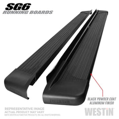 Westin 27-64735 SG6 Running Boards - Black Patch Performance - WEST2764735
