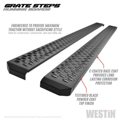 WES Running Boards - Grate - Black Patch Performance - WEST2774745