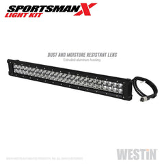 Westin 40-23005 Sportsman X Grille Guard LED Light Bar Kit - Black Patch Performance - WEST4023005