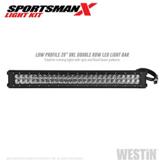 Westin 40-23005 Sportsman X Grille Guard LED Light Bar Kit - Black Patch Performance - WEST4023005