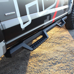 Ford (Crew Cab Pickup - 2.7, 3.0, 3.3, 3.5, 5.0, 6.2, 6.7, 7.3) Step Nerf Bar - Black Patch Performance - WEST5613945