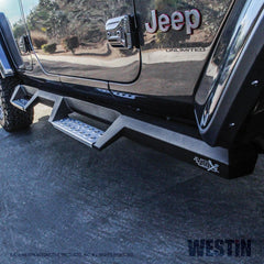 Westin 56-140652 HDX Stainless Drop Nerf Step Bars - Black Patch Performance - WEST56140652