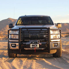 WES HDX Winch Grille Guards - Black Patch Performance - WEST5793835