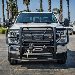 WES HDX Winch Grille Guards - Black Patch Performance - WEST5794015