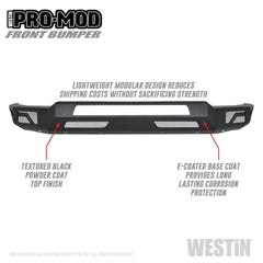WES Pro-Mod Bumpers - Black Patch Performance - WEST5841075
