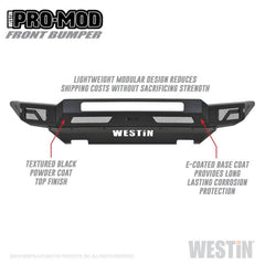 WES Pro-Mod Bumpers - Black Patch Performance - WEST5841145