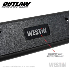 Westin 58-54165 Outlaw Nerf Step Bars - Black Patch Performance - WEST5854165