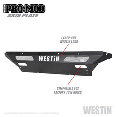 Westin 58-71225 Pro-Mod Skid Plate - Black Patch Performance - WEST5871225