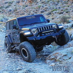 Westin 59-80115 WJ2 Full Width Front Bumper - Black Patch Performance - WEST5980115