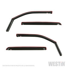 Westin 72-35407 In-Channel Wind Deflector - Black Patch Performance - WEST7235407