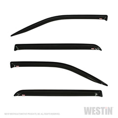 Westin 72-35432 Slim Wind Deflector - Black Patch Performance - WEST7235432