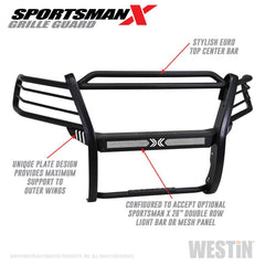 Westin 40-33845 Sportsman X Grille Guard - Body from Black Patch Performance