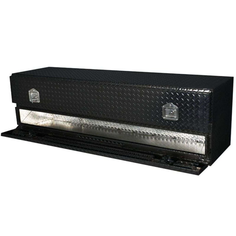 Westin 80-TB400-72-BT BRUTE High Capacity Flatbed TopSider Tool Box with Doors, 72-Inch | Textured Black