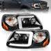 Ford Headlight Set - ANZO USA - Electrical, Lighting and Body
