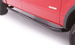 Lund 23075768 3 In Round Bent Nerf Bars; Steel; Black - Black Patch Performance - 23075768