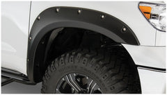Bushwacker 30023-02 Black Pocket/Rivet Style Smooth Finish Front Fender Flares for 2007-2013 Toyota Tundra - Black Patch Performance - 30023-02