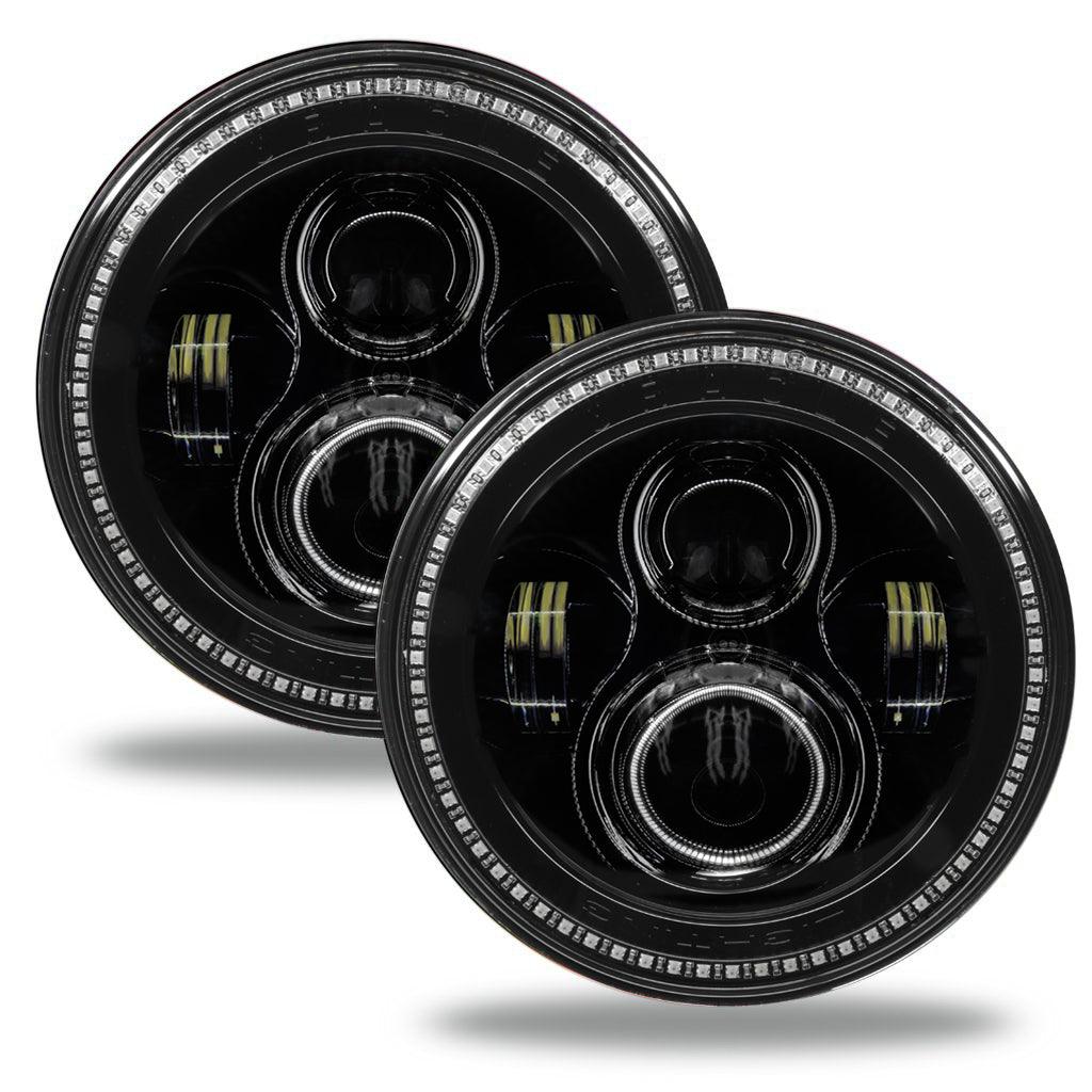 5769J-332 - ORACLE 7 Inch High Powered LED Headlights - Black Bezel - Dynamic ColorSHIFT - Jeep JL/JT - Electrical, Lighting and Body from Black Patch Performance