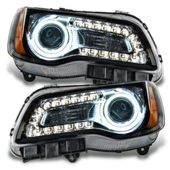 7729-001 - 2011-2014 Chrysler 300C SMD HL - Black - NON HID - Electrical, Lighting and Body from Black Patch Performance