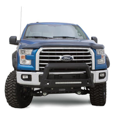 Lund 86521207 Revolution Black Steel Bull Bar with Integrated LED Light Bar for 2011-2016 Ford F-250, F-350, F-450, F-550 Super Duty - Black Patch Performance - 86521207