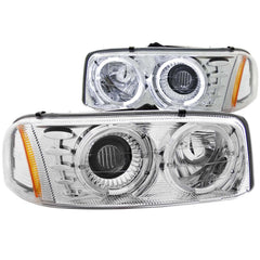 ANZO USA 111191 Projector Headlight Set w/Halo - ANZO USA - Electrical, Lighting and Body