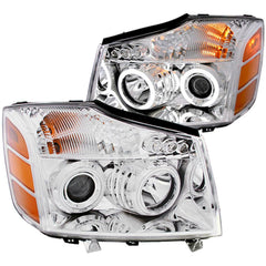 Nissan Headlight Set - Black Patch Performance - ANZO111094