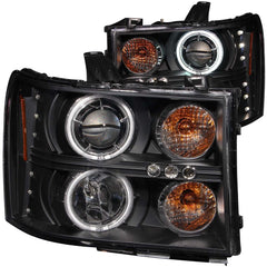 ANZO USA 111125 Projector Headlight Set w/Halo - Black Patch Performance - ANZO111125