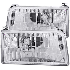 ANZO USA 111247 Crystal Headlight Set - Black Patch Performance - ANZO111247