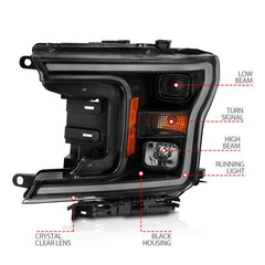 ANZ Projector Headlights - Black Patch Performance - ANZO111467