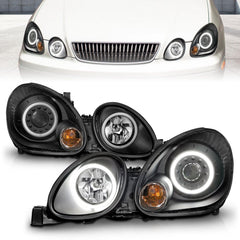 Lexus Headlight Set - Black Patch Performance - ANZO121144