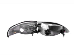 94-98 Ford Mustang Headlight Set - Black Patch Performance - ANZO121262