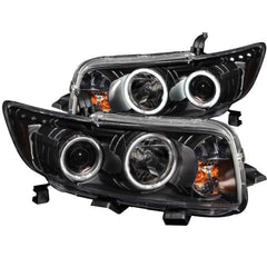 ANZO USA 121280 Projector Headlight Set w/Halo - Black Patch Performance - ANZO121280