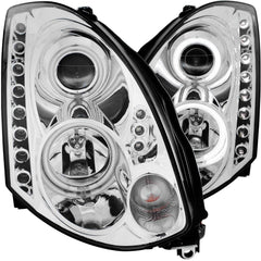 ANZO USA 121364 Projector Headlight Set w/Halo - Black Patch Performance - ANZO121364